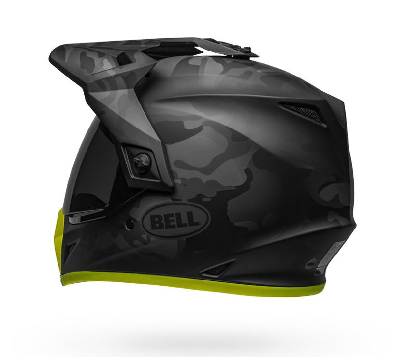 Casco Moto Calle Bell Mx-9 Adventure Plateado/Amarillo
