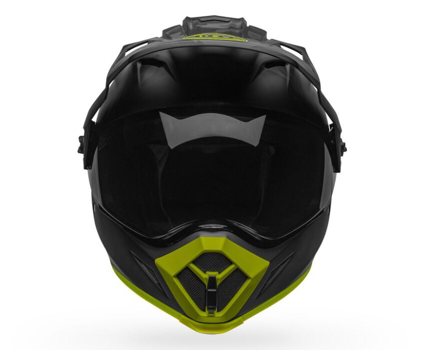 Casco Moto Calle Bell Mx-9 Adventure Plateado/Amarillo