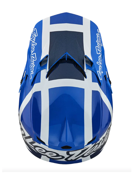 Casco Troy Lee SE4 Polyacrylite; Blue Quattro