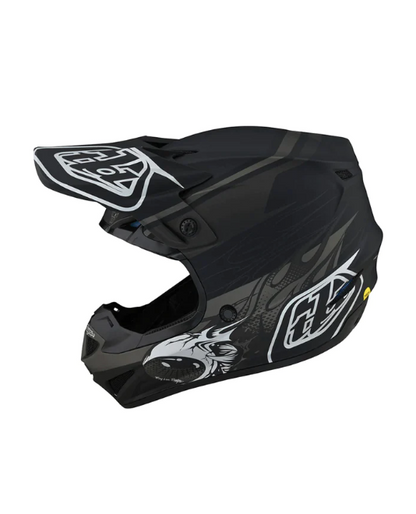 Casco Troy Lee SE4 Polyacrylite Skooly Black