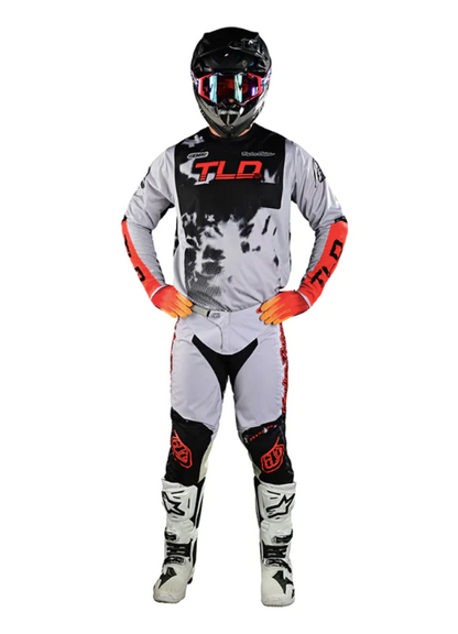 Troy Lee Designs Pantalones de Moto GP Astro Gris/Naranjo