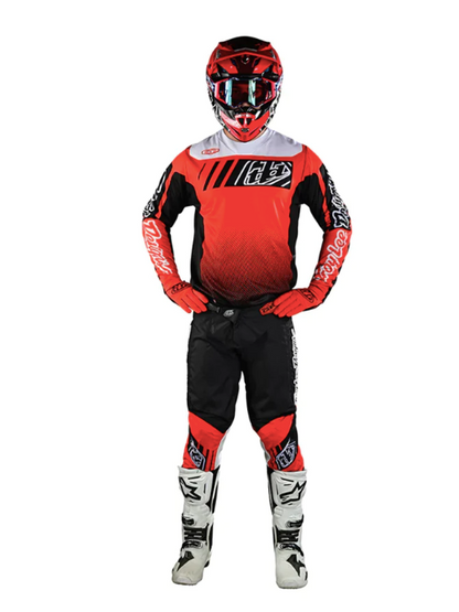 Jersey Troy Lee Designs de Moto GP Icon Negro/Naranjo
